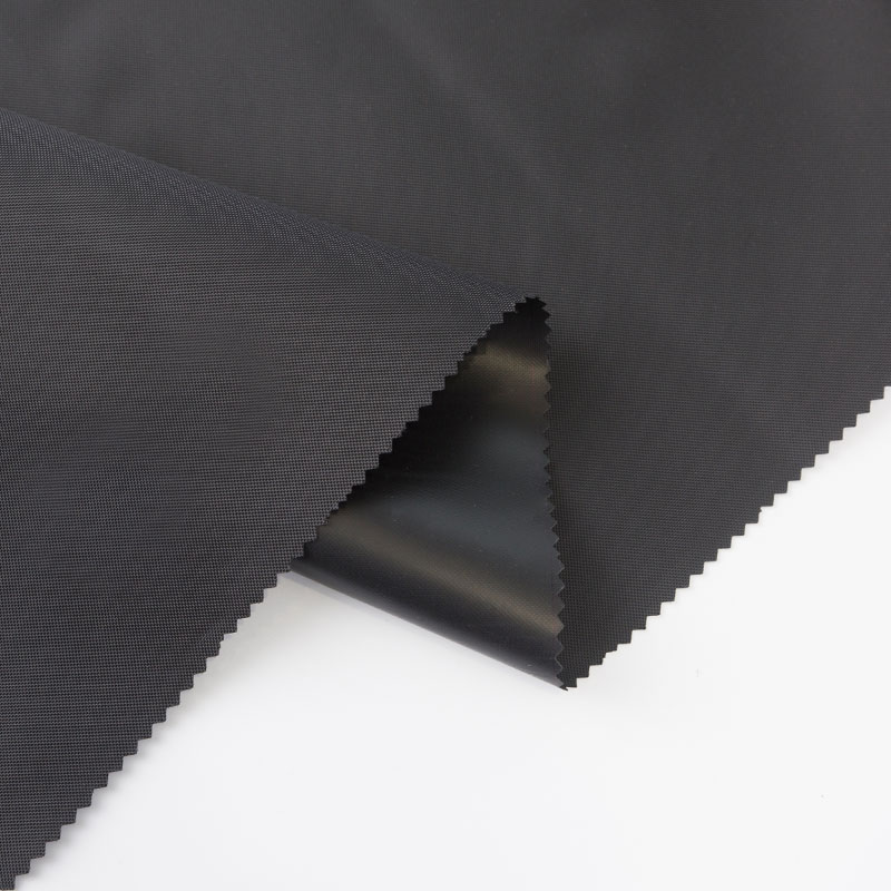 400d gecodeerde zwarte Oxford-stof beklede PVC-bagagestof